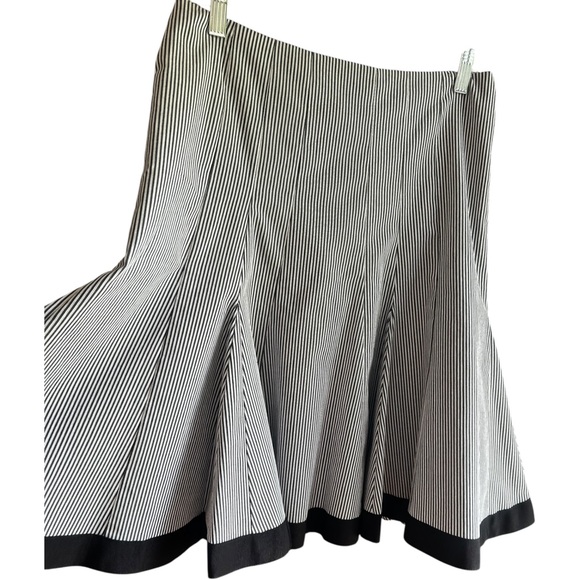 Nanette Lepore striped vintage godet skirt Sz 2 - Picture 3 of 7